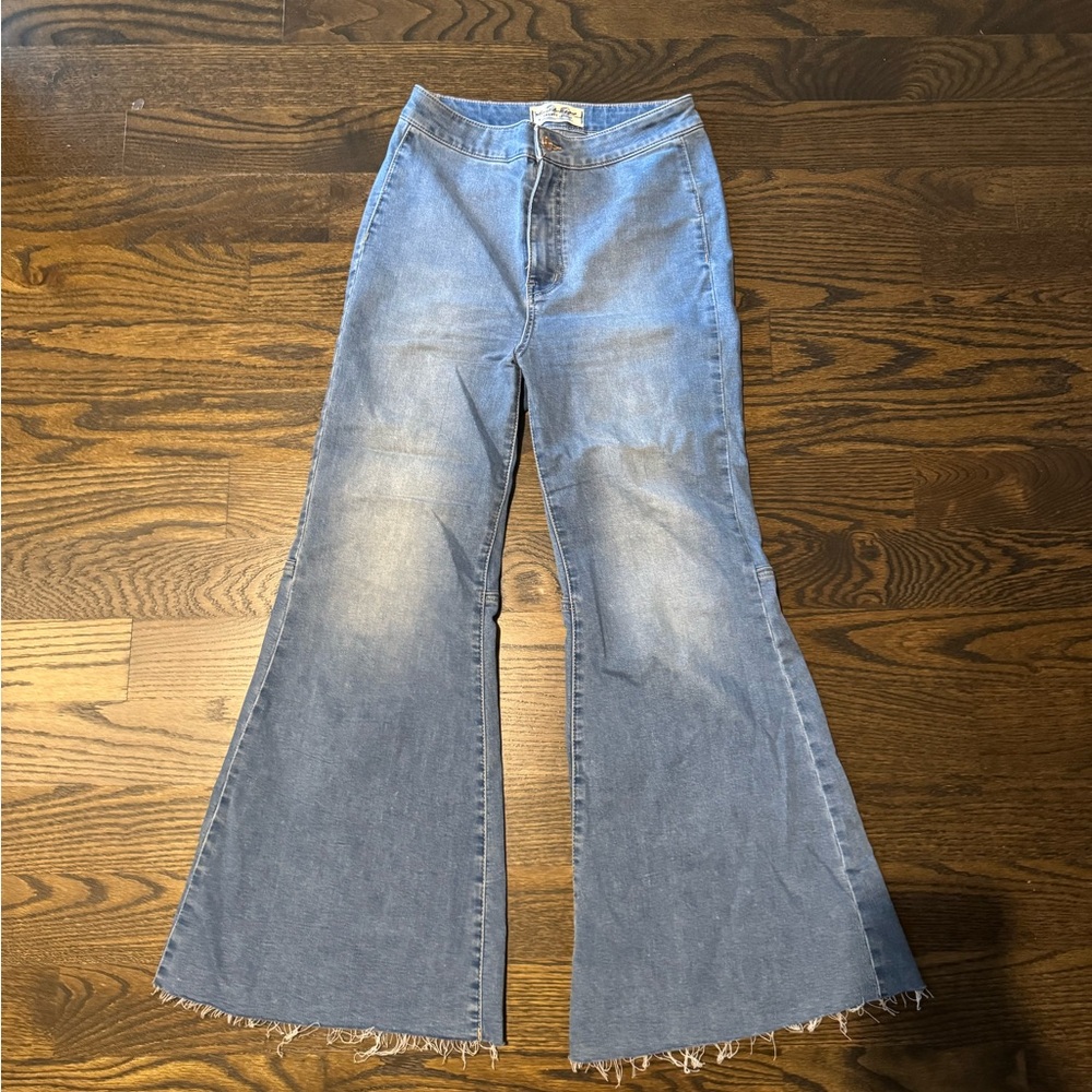 Women's Blue Flared Jeans